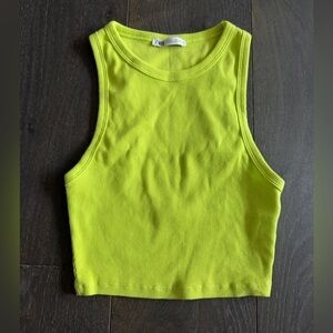 Vibrant Lime Green Tank Top